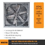 quạt hút thông gió nhà xưởng vuông 1100